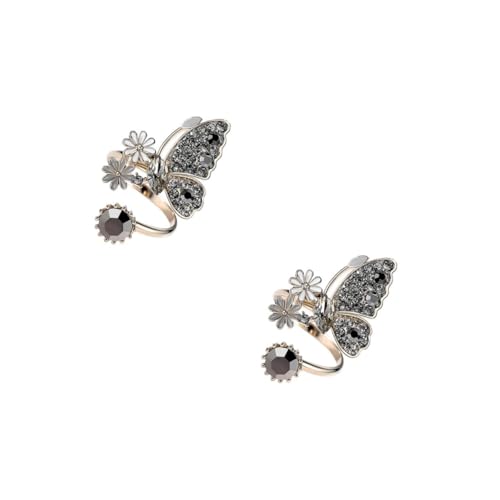 Ipetboom 2 Stck. Ring Damen Einstellbarer Offener Ring für Valentinstag Eleganter Finger Schmuck Leicht für Besondere Anlässe von Ipetboom