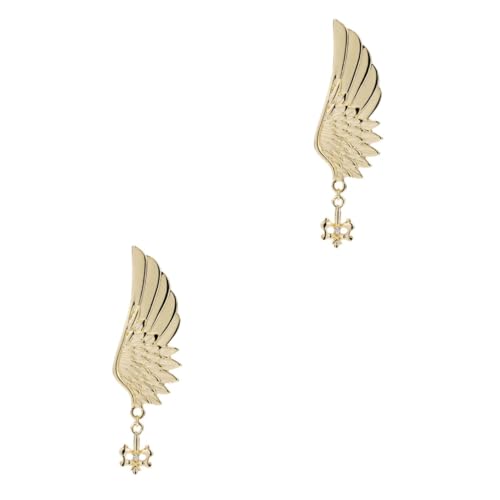Ipetboom 2 Stck. Wings Shaped Brooch für Frauen Brosche Modisches Accessoire für Jacken Schals Kleider Taschen Goldene von Ipetboom