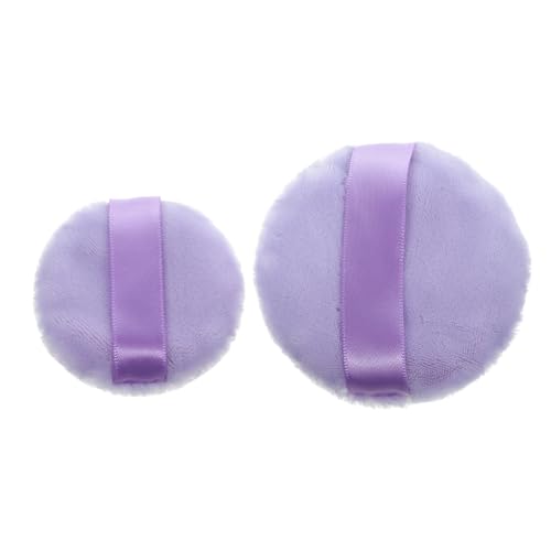 Ipetboom 2stücke Rundes Makeup-puff Tragbarer Puderpuff Für Frauen Für Isolation Concealer Und Foundation Leicht Und Handlich Mit Fingergriff von Ipetboom