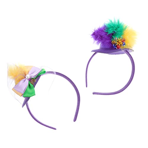 Ipetboom 2stücke Karneval Haarreifen Mit Federn Für Frauen Elegante Kopfaccessoires Für Partys Und Festlichkeiten Einzigartig Und Komfortabel Zu Tragen von Ipetboom