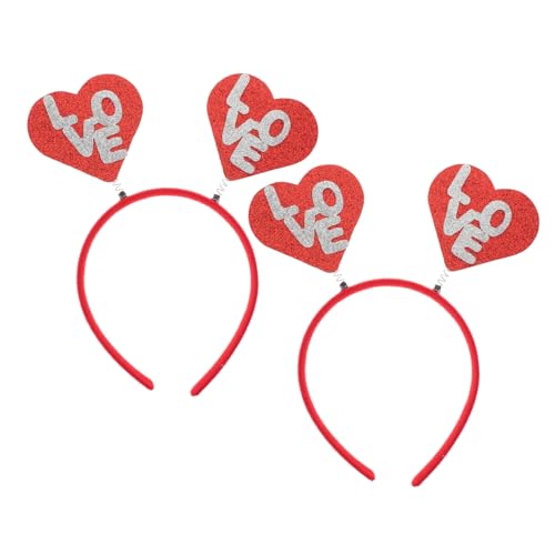 Ipetboom 2 fasching haarreif faschingshaareif Hochzeits-Stirnband -Kopfschmuck Make-up-Haarband Haargummis Glitzer- -Stirnband Valentine Stirnband Haarschmuck Damen von Ipetboom