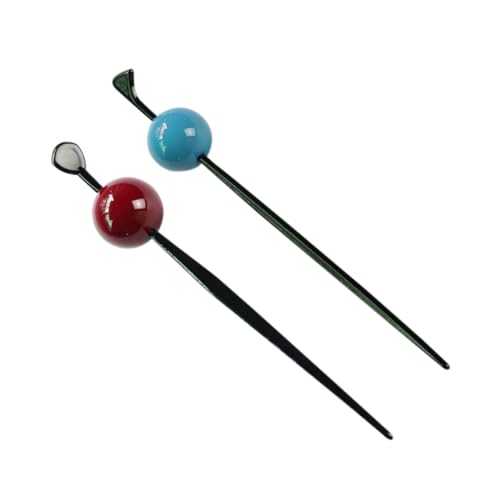 Ipetboom 2stücke Haarnadel Haarnadel Kugelkopf Haarclips Für Langes Dickes Haar Für Festival Weihnachten Valentinstag Neujahr Halloween von Ipetboom