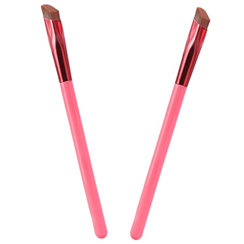 Ipetboom 2 Stück Abgewinkelter Augenbrauenpinsel Präzises Augenbrauen Make up Zubehör Kosmetik Für Frauen Reisegröße Für Eyeliner Und Lidschatten von Ipetboom