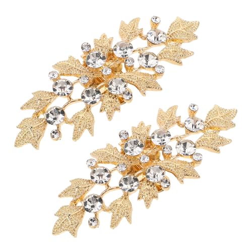 Ipetboom 2stücke Schuhclips Mit Strasssteinen Austauschbare Schuhaccessoires Für Hochzeit Party Jubiläum Blumendekoration Für High Heels von Ipetboom