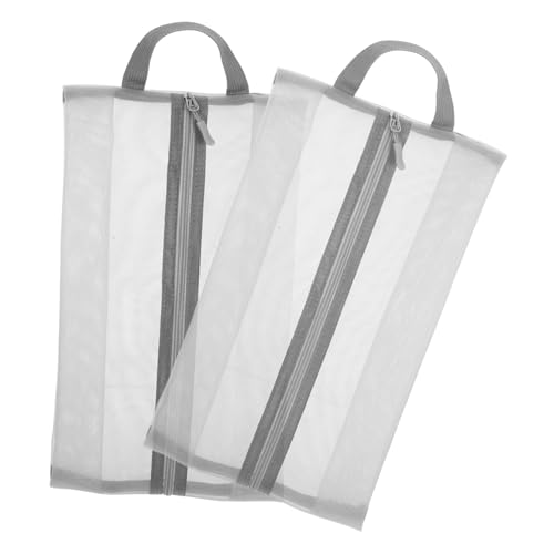 Ipetboom 2 Stück Atmungsaktive Schuhbeutel mit Tragegriff Reise Netzbeutel zur Sauberen Schuhaufbewahrung für Damen und Herren Leichter Organizer für Koffer und Gepäck für Sauberes Reisen von Ipetboom