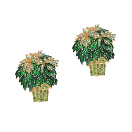 Ipetboom 2 Stück Blumenbrosche Anstecknadel für Damen Sicherheitsnadel Modisches Accessoire für Shirt Pullover oder Schal Vielseitig Einsetzbar von Ipetboom