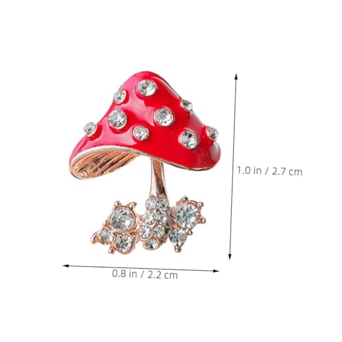 Ipetboom 2stücke Pilz Anstecknadel Brosche Cartoon Für Kleidung Rucksack Hut Legierung Schmuck Pin Dekorative Accessoires Für Party Freizeit Büro von Ipetboom