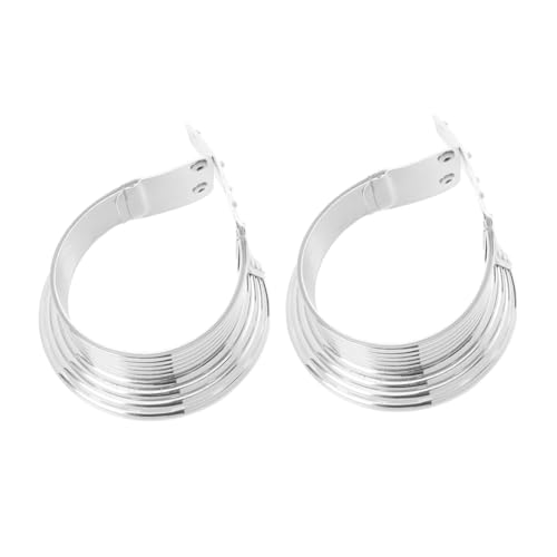 Ipetboom 2 Stück Chunky African Choker Silber Ethnischer Tribal Collar Schmuck für Vielseitig Elegant Casual Formal Events von Ipetboom
