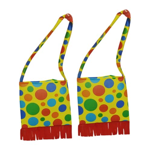 Ipetboom 2 Stück Clown Zubehör Teiliges Clown Umhängetasche Langlebig Leicht Auffälliges Design für Karneval Halloween Bühnenauftritte Cosplay Erwachsene Ipetboom 2 Stück Clown Zubehör Teiliges Clown Umhängetasche Langlebig Leicht Auffälliges Design für Karneval Halloween Bühnenauftritte Cosplay Erwachsene von Ipetboom