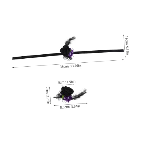 Ipetboom 2 Stück Corsage Handgelenk Blumenbrosche Schwarz Künstliche Handblume für Brautjungfern Vielseitige Hochzeit Wristlet Armbänder für Halloween Brautparty Ipetboom 2 Stück Corsage Handgelenk Blumenbrosche Schwarz Künstliche Handblume für Brautjungfern Vielseitige Hochzeit Wristlet Armbänder für Halloween Brautparty von Ipetboom