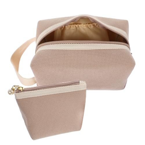 Ipetboom 2 Stück Damen Kosmetiktasche Große Make Up Aufbewahrungstasche mit Reißverschluss für Kosmetik und Kleingeld Strapazierfähig und Kompakt Ipetboom 2 Stück Damen Kosmetiktasche Große Make Up Aufbewahrungstasche mit Reißverschluss für Kosmetik und Kleingeld Strapazierfähig und Kompakt von Ipetboom