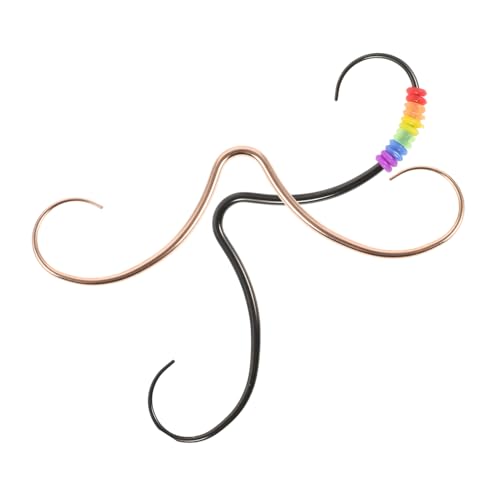 Ipetboom 2 Stück Edelstahl Schnurrbart Septum Ring Teiliges Nasenpiercing Schmuck Metall Nasenring Komfortable Langlebig und Pflegeleicht Für Damen und Herren von Ipetboom