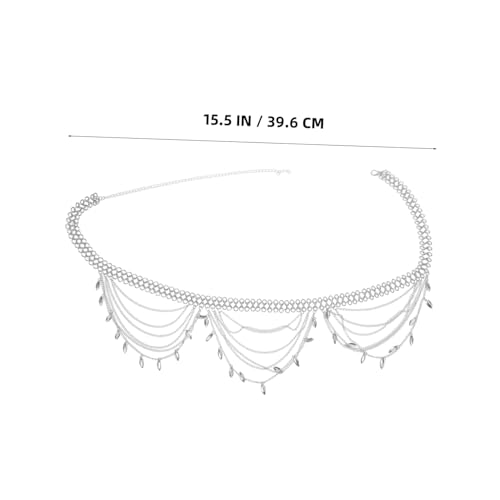 Ipetboom 2 Stück Ethno-stil Taillenkette Damen Mehrlagiger Metallgürtel mit Quasten Bauchkette für Sommer Strandkleider Jeans Konzert Outfits Modischer Hüftschmuck von Ipetboom