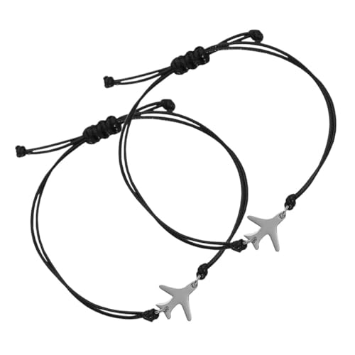 Ipetboom 2stücke Handgefertigtes Fliegerarmband Aus Geflochtenem Seil Verstellbares Schnurarmband Für Männer Und Frauen Als Reisegeschenk Oder Freundschaftssymbol von Ipetboom