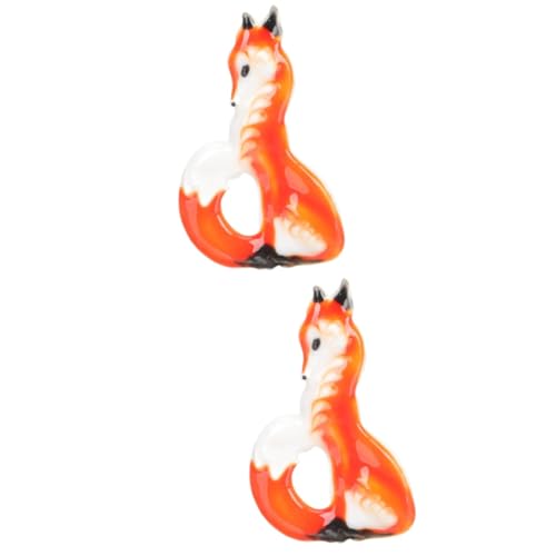 Ipetboom 2 Stück Fuchs Brosche Anstecknadel Dekorative Brosche für Damen Cartoon Tier Design für Pullover Schals Anzüge Vielseitiges Accessoire für Besondere Anlässe von Ipetboom