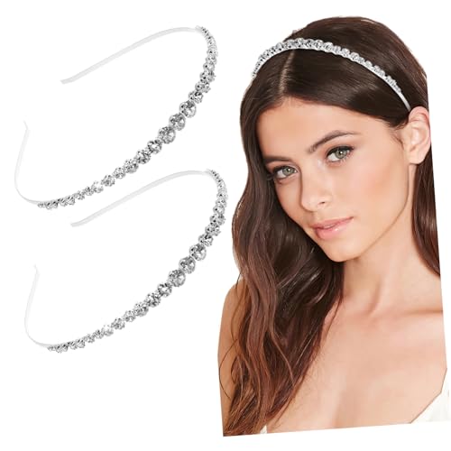 Ipetboom 2 Stück Glitzernde Haarschmuck Haarreifen mit Strasssteinen Leichte Haarbänder für Party Fest Kreative Kopfbedeckung für Mädchen und Junge Damen von Ipetboom