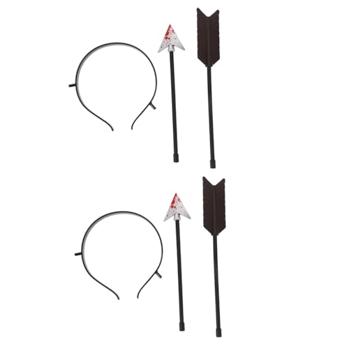 Ipetboom 2 Stück Halloween Haarreif Teiliges Plastik Haarschmuck Deko Gruselige Kostümaccessoires für Party Cosplay und Halloween Dekoration von Ipetboom