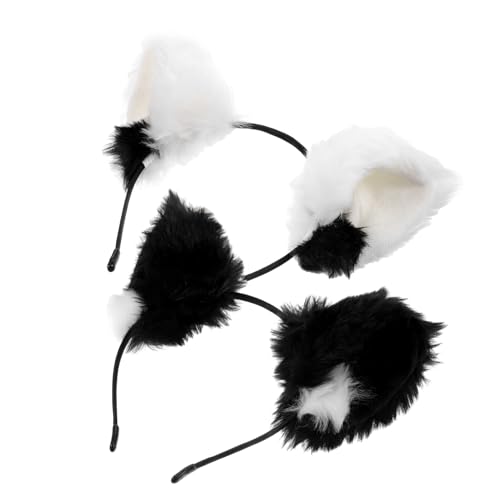 Ipetboom 2 Stück Halloween Katzenohren Haarreif Modischer Bequemer Party Haarreif für Damen und Erwachsene Klassisches Design für Cosplay und Kostümzubehör von Ipetboom