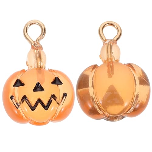 Ipetboom 2 Stück Halloween Kürbis Charms Ohrringe DIY Schmuckanhänger für und Armbänder für Halloween Deko und Kreative Bastelprojekte von Ipetboom