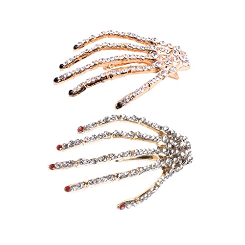 Ipetboom 2stücke Halloween Haarschmuck Mit Und Klauen-haarspangen Glitzernde Haarschmuck-accessoires Für Mädchen Und Für Kostümpartys Und Feiertagsfeiern von Ipetboom