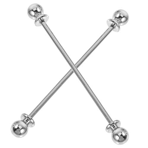 Ipetboom 2 Stück Herren Krawattennadel Metall Kragenpin Anzug Hemd Kragenstifte Langlebig Leicht Modisch für Formelle Kleidung von Ipetboom