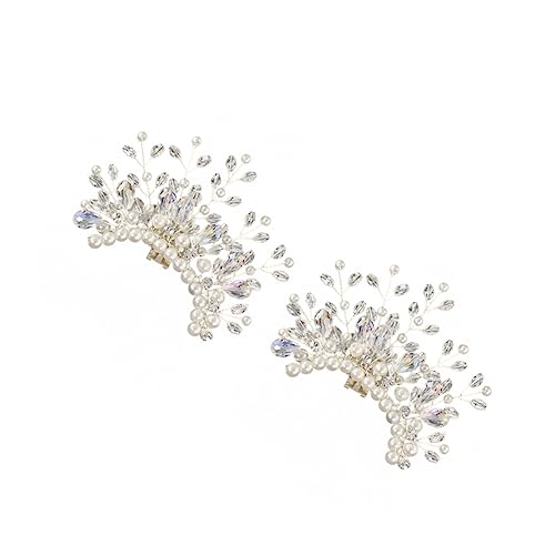 Ipetboom 2 Stück Hochzeitsschuh Dekorationen Abnehmbare Perlen Schuhclips für Partyschuhe Stilvolle Accessoires für Damen mit Einzigartigem Design von Ipetboom
