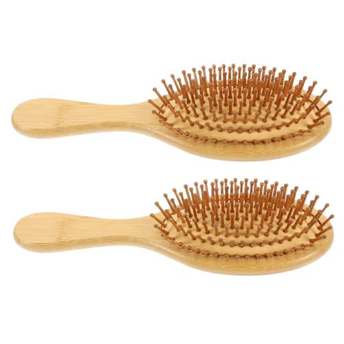 Ipetboom Natürliche Haarpflege – Massagekamm mit Statischen Holzborsten Kopfhautkamm-set Kamm für Männer und Frauen Weich und Sanft von Ipetboom
