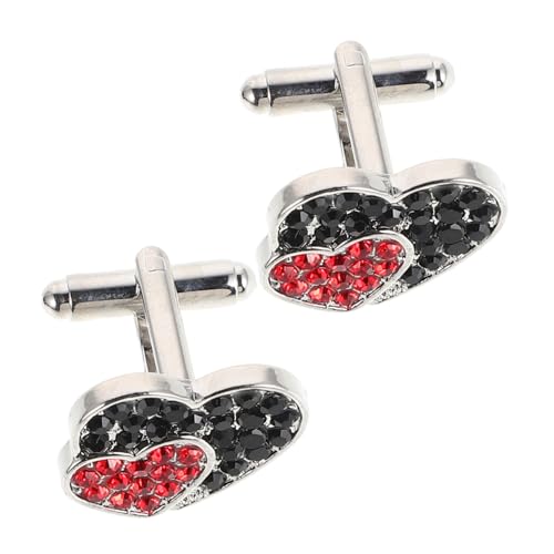 Ipetboom 2 Stück Ich liebe Diamant-Manschettenknöpfe Manschettenknöpfe für Frauen Manschettenknöpfe für Damen Manschettenknopf mit Strasssteinen Zinklegierung Ipetboom 2 Stück Ich liebe Diamant-Manschettenknöpfe Manschettenknöpfe für Frauen Manschettenknöpfe für Damen Manschettenknopf mit Strasssteinen Zinklegierung von Ipetboom