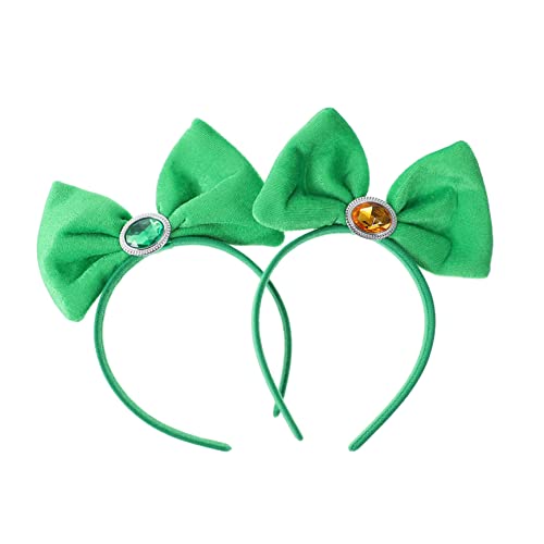 Ipetboom 2stücke Patrick's Day Haarreifen Mit Dekorativen Schleifen Festliche Haaraccessoires Für Partys Für Kostüme Und Feiern Machen Sie Zum Blickfang von Ipetboom