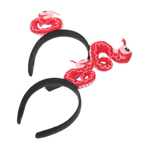 Ipetboom Niedliches Stirnband mit Cartoon-schlange für Das Chinesische Neujahrsfest Haarstirnband Aus Schwamm Klobiges Design Große Halloween-stirnbänder für Mädchen von Ipetboom