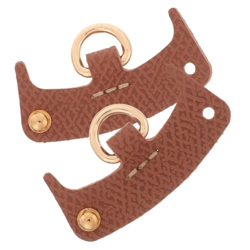 Ipetboom 2 Stück Kein Punch-Punch-knödel Geldbörse Handtasche Seitliche Schnallen Schnallenbänder Handtaschenkettenverschluss Taschenseitenschnalle Lanyard Handtaschenanschluss Leder von Ipetboom