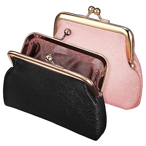 Ipetboom 2 Stück Kleingeld Handtasche Kleine Geldbörse Wechselgeldbeutel Für Münzen Münzbeutel Münzgeldbörse Damen Geldbörse Hobo Taschen Für Damen Münzgeldbörse Tasche Aus Pu von Ipetboom