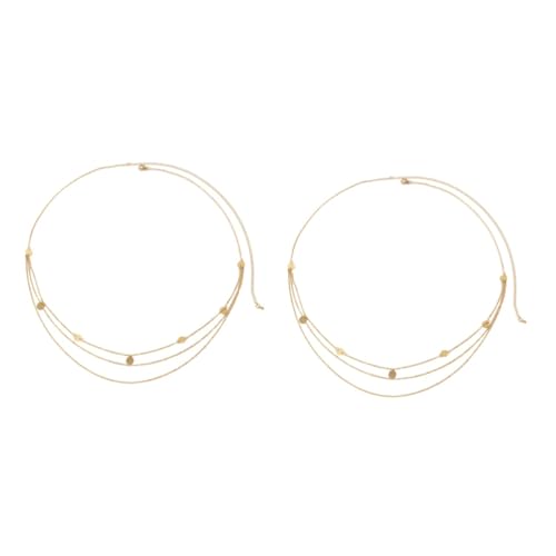Ipetboom 2 Stück Körperkette für Damen Verstellbare Bauch Taillenkette Hochwertigem für Strandpartys Festivals Besondere Anlässe Perfekter Bikini Schmuck Goldoptik von Ipetboom