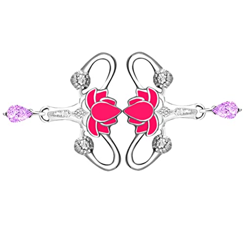 Ipetboom 2 Stück Kreative Brosche Pin Frauen Kleidung Anstecker Blumenmotiv Schmuck für Festlichkeiten von Ipetboom