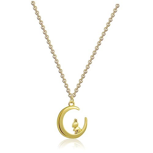 Ipetboom 2 Stück Kupfer Halskette mit Mond und Hasenanhänger Langlebiger Modeschmuck für Frauen für Freundinnen und Mädchen Vielseitig Kombinierbar nicht Verblassend Teiliges Ipetboom 2 Stück Kupfer Halskette mit Mond und Hasenanhänger Langlebiger Modeschmuck für Frauen für Freundinnen und Mädchen Vielseitig Kombinierbar nicht Verblassend Teiliges von Ipetboom