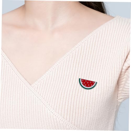 Ipetboom 2 Stück Legierungsbrosche Wassermelone für Dekoration glänzend Obst Stift Ansteckbrosche Kleidung Brosche Stellnadel Vintage-Kleiderbroschen Frauen Broschen Cartoon-Fruchtnadel rot Ipetboom 2 Stück Legierungsbrosche Wassermelone für Dekoration glänzend Obst Stift Ansteckbrosche Kleidung Brosche Stellnadel Vintage-Kleiderbroschen Frauen Broschen Cartoon-Fruchtnadel rot von Ipetboom