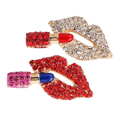 Ipetboom 2stücke Strass-anstecknadel Damen Brosche Schmuck Für Kleidung Tasche Hut Schal Mit Strass-verzierung Ästhetische Anstecknadel Für Alltag Und Feste von Ipetboom