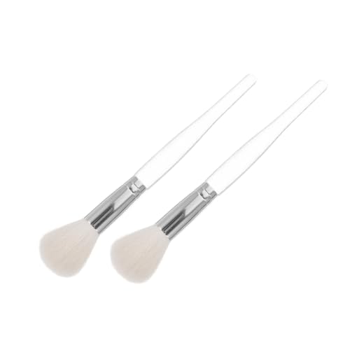 Ipetboom 2 Stück Make Up Pinsel Teiliges Klein Leicht Tragbar für Damen Präziser Puder und Pinsel aus Weichem Wollhaar Vielseitig als Highlighter Einsetzbar von Ipetboom