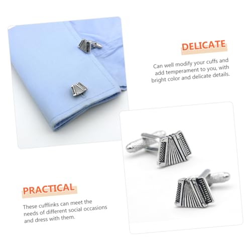 Ipetboom 2 Stück Manschettenknöpfe aus Kupfer Klassische Handfalten Design Modisches Hemdzubehör für Business und Hochzeit Cufflinks mit Feiner Verarbeitung und Zeitlosem Stil von Ipetboom