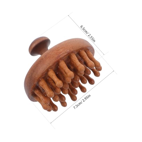 Ipetboom 2 Stück Massagekamm Aus Holz, Kopfhautmassagegerät, Holzhaarbürste, Tragbarer Bambuskamm, Antistatische Luftkissen-haarbürste, Mini-reisehaarbürste Für Damen Und Herren, von Ipetboom