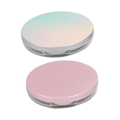 Ipetboom 2 Stück Nachfüllbare Puderbox Leere Reise Kompakthülle Für Make Up Und Kosmetiktiegel Mit Elastischem Netzsieb Und Spiegel Für Frauen Und Mädchen von Ipetboom