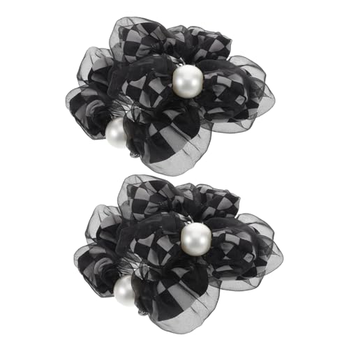 Ipetboom 2stücke Haargummis Mit Schwarz-weißen Karos Elastische Scrunchies Für Langes Haar Vielseitige Haarbänder Für Damen Und Mädchen Für Täglichen Gebrauch Und Besondere Anlässe von Ipetboom