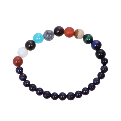 Ipetboom 2 Stück Planetarisches Armband für Damen Herren Charm Armband mit Planeten Stilvolles Perlenarmband für Besondere Anlässe Geburtstage Hochzeiten Bequemer Tragekomfort Zeitloses von Ipetboom