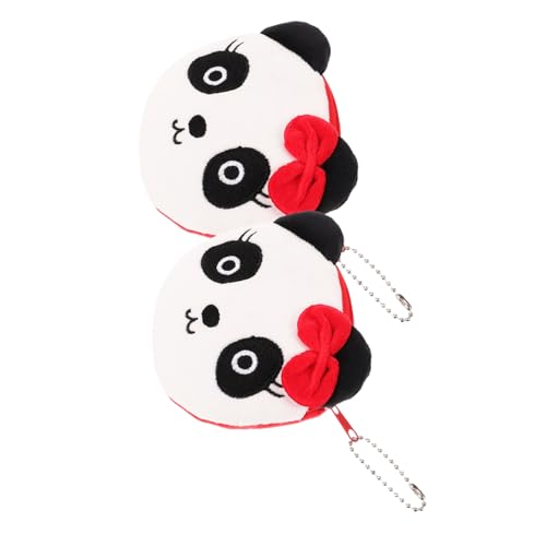 Ipetboom 2stücke Kleine Geldbörse Für Junge Mädchen Plüsch Panda Motive Reißverschluss Münzbeutel Für Geldmanagement Niedliche Handtasche Aus Weichem Material Für Schule Und Reisen von Ipetboom