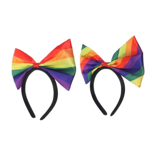 Ipetboom 2stücke Regenbogen Stirnbänder Mit Schleifen Für Damen Und Mädchen Haar-accessoires Für Party Feiertage Und Alltag Leicht Und Handwerklich Fein Ipetboom 2stücke Regenbogen Stirnbänder Mit Schleifen Für Damen Und Mädchen Haar-accessoires Für Party Feiertage Und Alltag Leicht Und Handwerklich Fein von Ipetboom