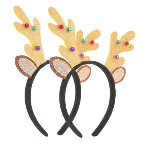Ipetboom 2stücke Weihnachts-rentier-geweih Haarreif Festlicher Antler-stirnband Für Erwachsene Für Cosplay Und Party-dekoration Bringt Weihnachtliche von Ipetboom