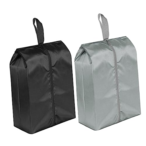 Ipetboom 2Stücke Tragbare Schuhbeutel Oxford Stoff Reise Organizer für Sneakers Sandalen Abend Schuhe mit Reißverschluss für Männer und Frauen von Ipetboom