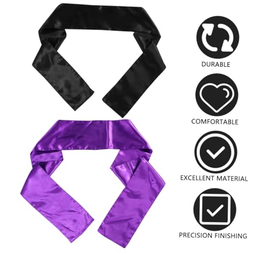 Ipetboom 2 Stück Satin Haarbänder Damen Elastische Haarbänder für Perücken Rutschfeste Haarschmuck in und Schwarz Vielseitige Stirnbänder für Sport Alltag und Frisurenpflege von Ipetboom