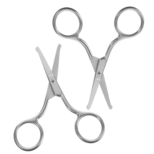 Ipetboom 2 Stück Schönheit Schere Entferner Haarschere Clipper Schermaschinen Abs Lockenwickler Nasen- Und Ohrenhaartrimmer Trimmen Kamm Gel Rand Pinzette Bausatz Rostfreier Stahl Silver von Ipetboom