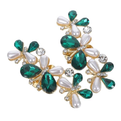 Ipetboom 2 Stück Schuhclips Damen Abendschuhe Dekoration Abnehmbare High Heels Schnallen Strass Absatz Accessoires Für Hochzeitsfeiern von Ipetboom